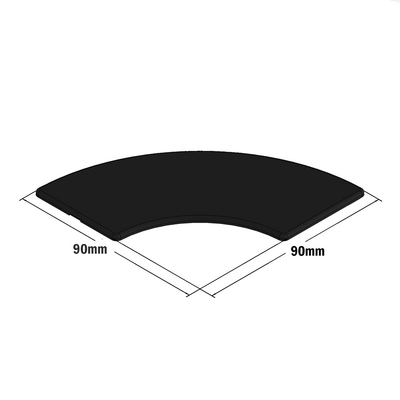 60-180-1 MODULAR SOLUTIONS POLYAMIDE PART END CAP 180MM X 32MM BLACK